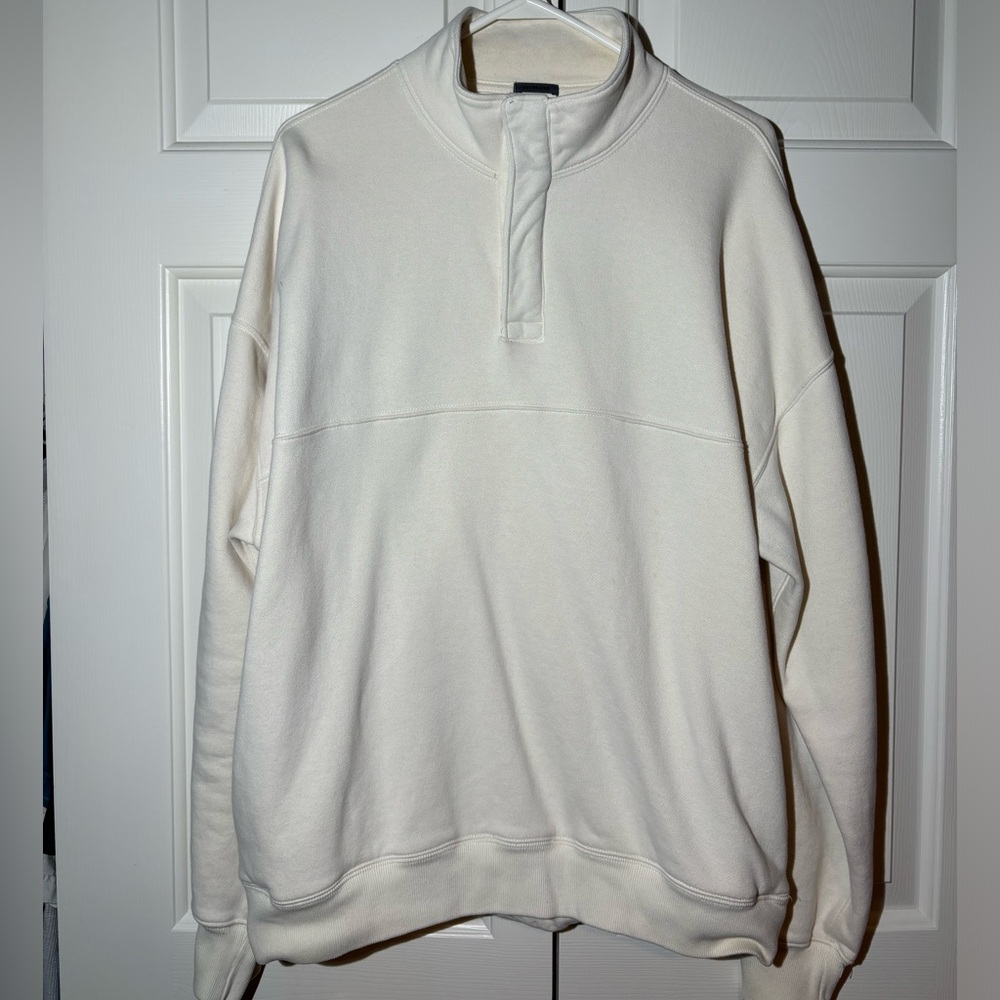 Oversized Abercrombie Button-Up Sweater - image 1